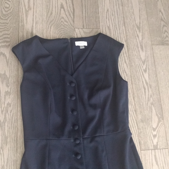 dark blue button down dress by Calvin Klein - Picture 6 of 13